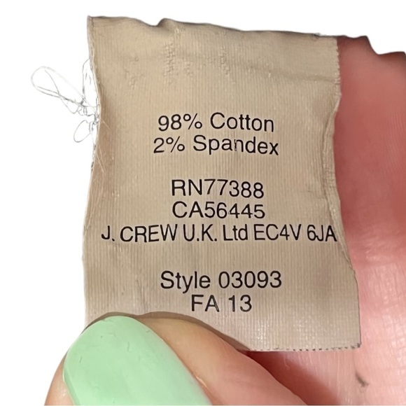 J.Crew Mid Rise ToothPick Charcoal Jeans Size 29 - Picture 3 of 10